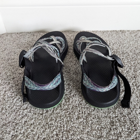 Chaco ZX/2 Classic Sandals Purple, Teal, Grey sz 8 - Picture 4 of 6